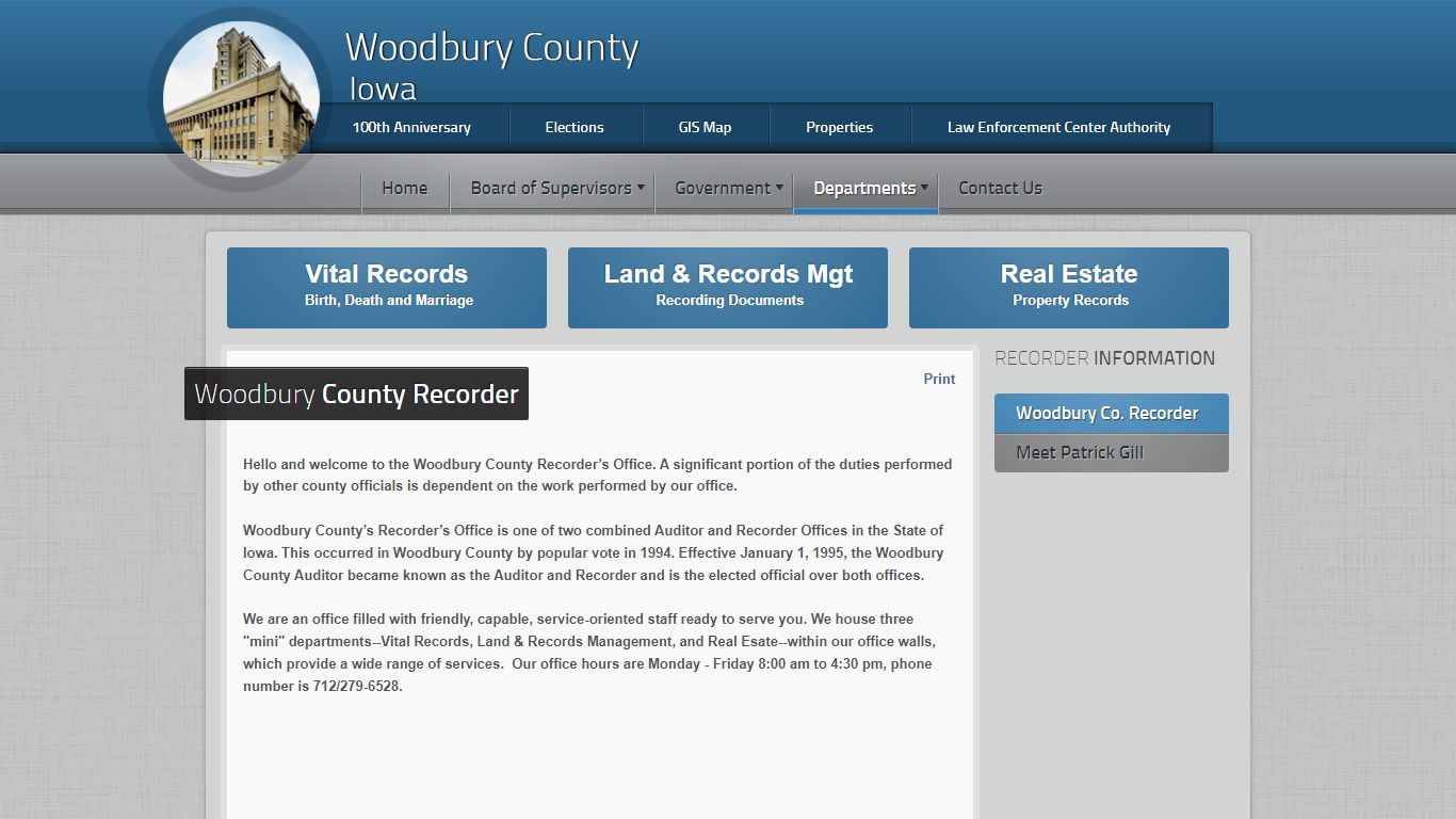 Recorder - Woodbury County, Iowa